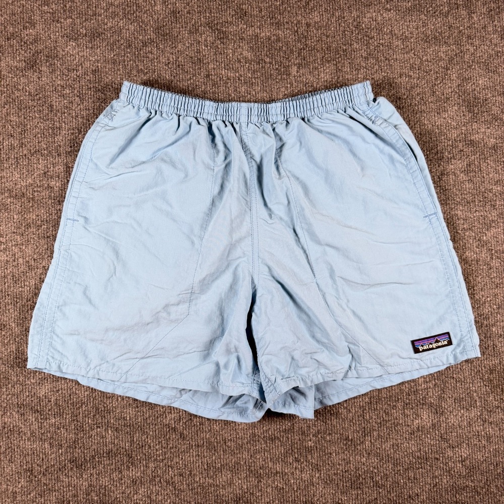 Patagonia Baggies Shorts Mens Small Blue 4 Inseam Nylon Quick Dry Swim Beach